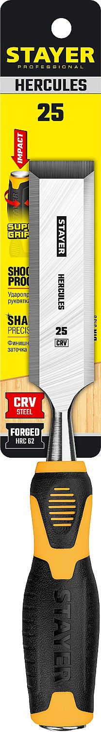 Стамеска-долото с двухкомпонентной рукояткой Stayer Hercules Professional - фото