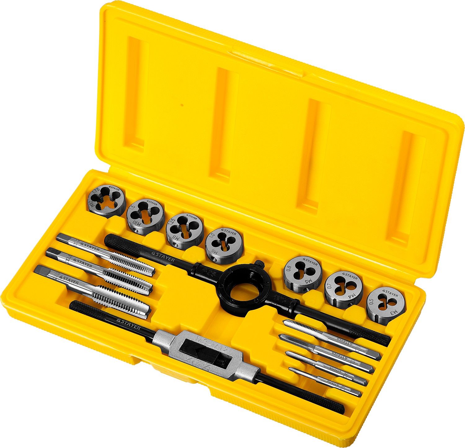 Набор метчиков и плашек MaXCut Master Stayer 28010-Н16, 16 шт - фото