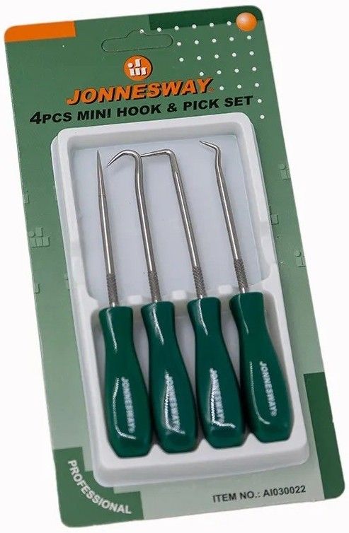 Набор крючков (мини) для демонтажа уплотнительных колец Jonnesway AI030022, 4 предмета - фото