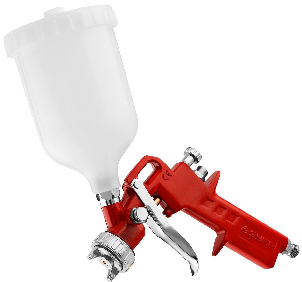 Краскопульт пневматический с верхним бачком с дюзой 1,3 мм HP MS 200 ЗУБР 06455-1.3 - фото