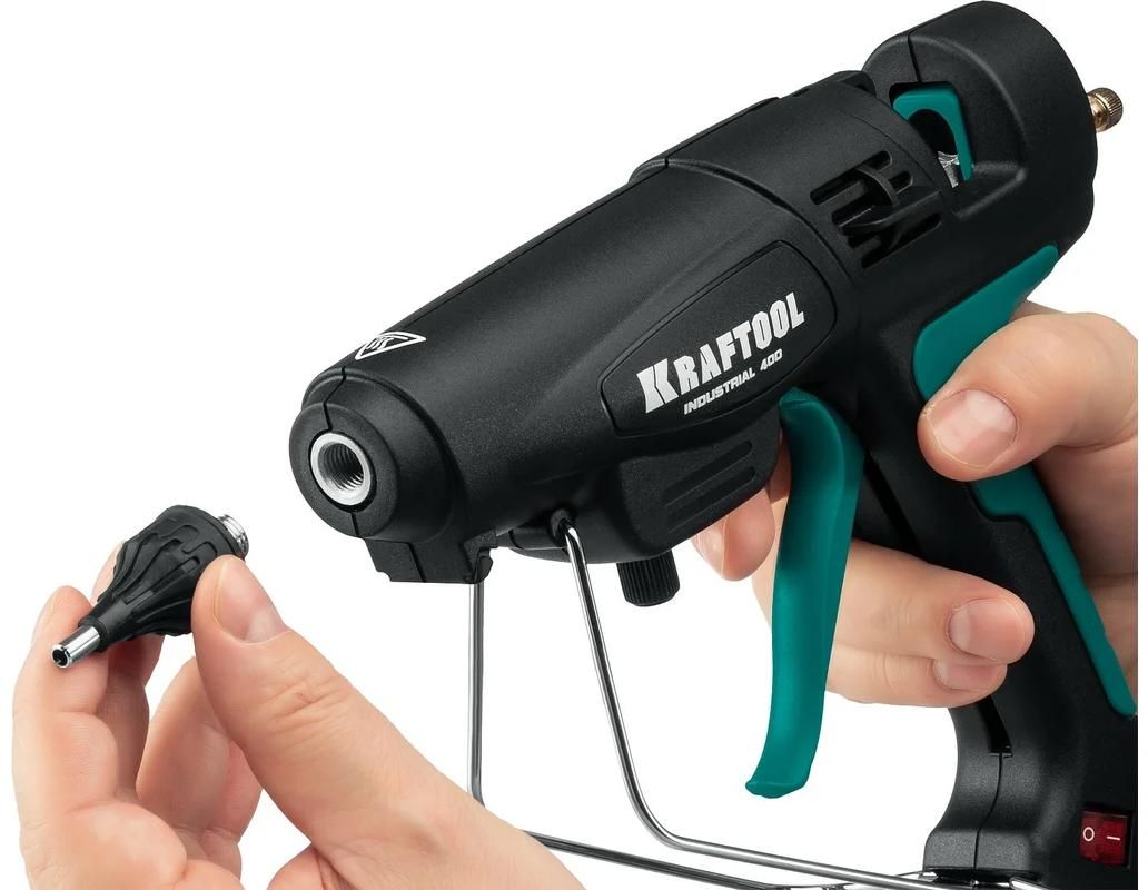 Пистолет термоклеевой электрический Industrial 400 Kraftool 06843-300-12 - фото