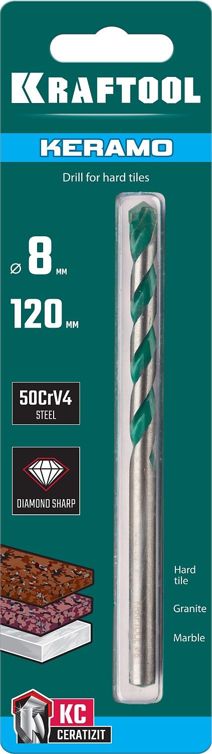 Сверло по керамограниту Keramo Kraftool - фото