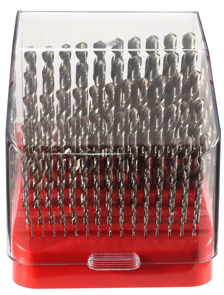 Набор сверл по металлу 1-10 мм HSS-G 118° DIN 338 Pro H-Tools 214223PRO, 91 шт - фото