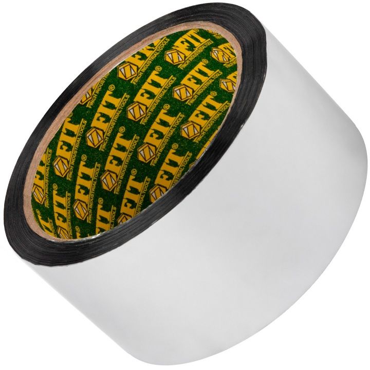 Лента металлизированная клейкая длина 50 м ширина 50 мм толщина 50 мкм FIT 11663 - фото