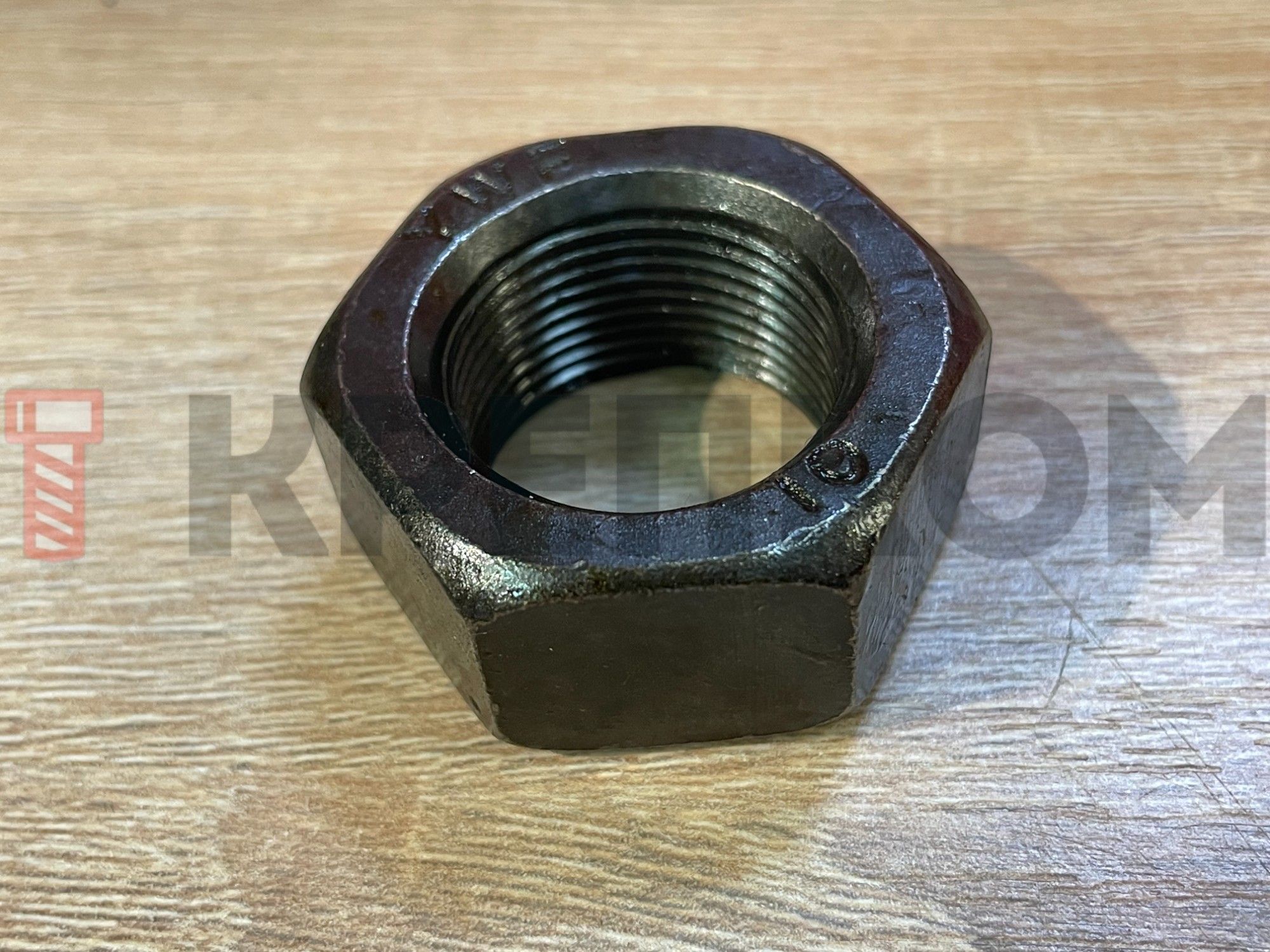 Гайка высокопрочная с мелкой резьбой DIN 934, класс прочности 8, оксидированная - фото