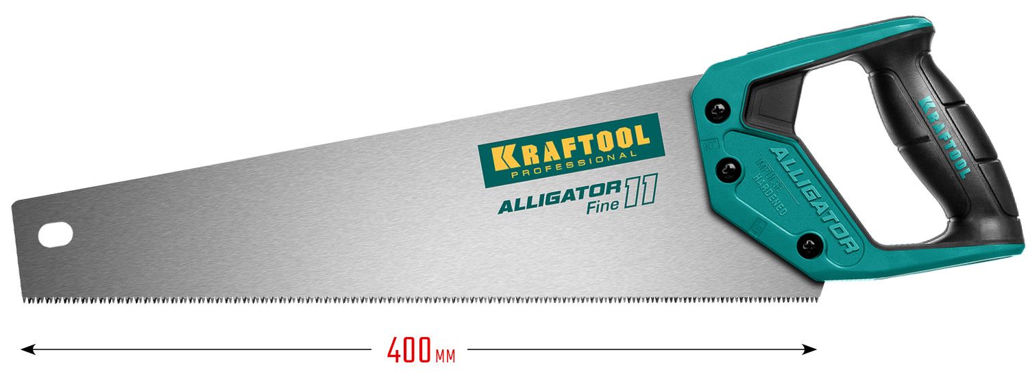 Ножовка по дереву для точного реза Alligator Fine 11 Kraftool - фото