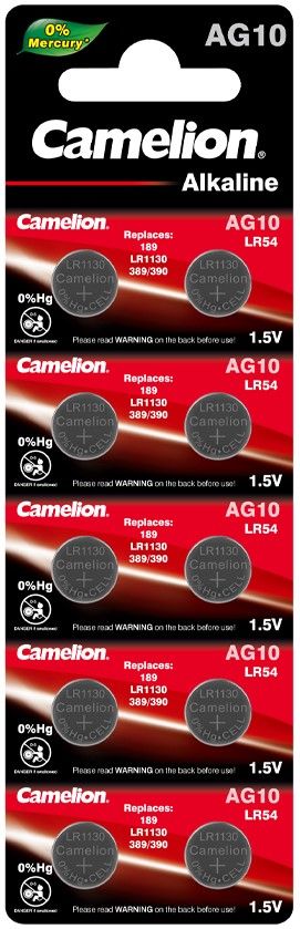 Изображение товара Батарейка Camelion AG10/LR54 17482