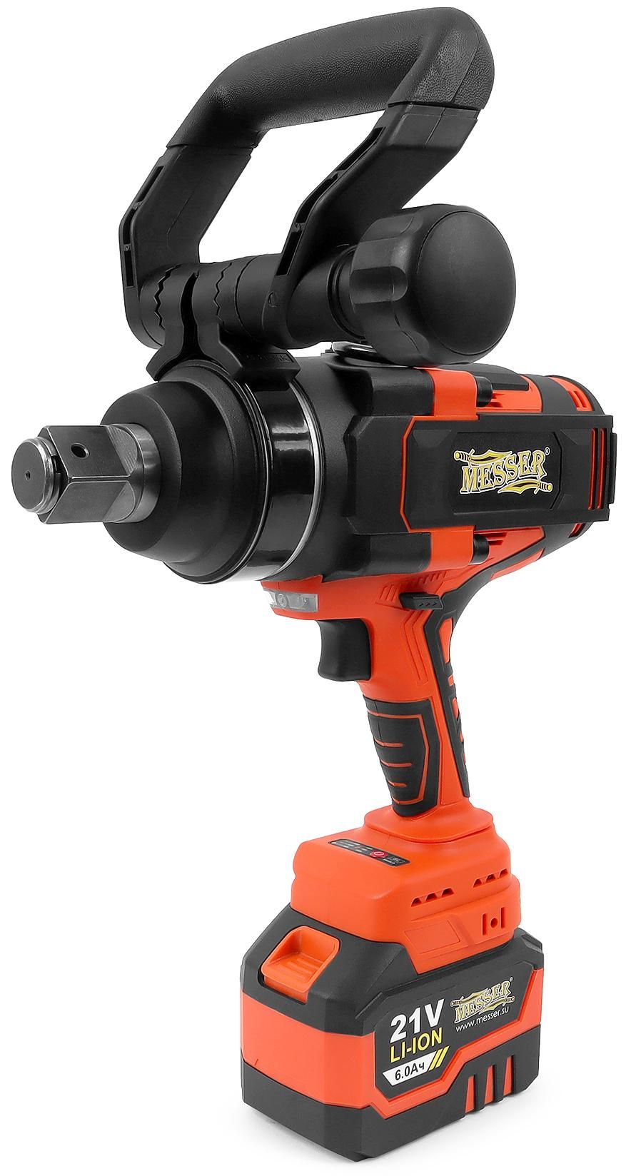 Изображение товара Аккумуляторный ударный гайковерт Messer T9300 3000 Нм 6 Ач реверс дисплей