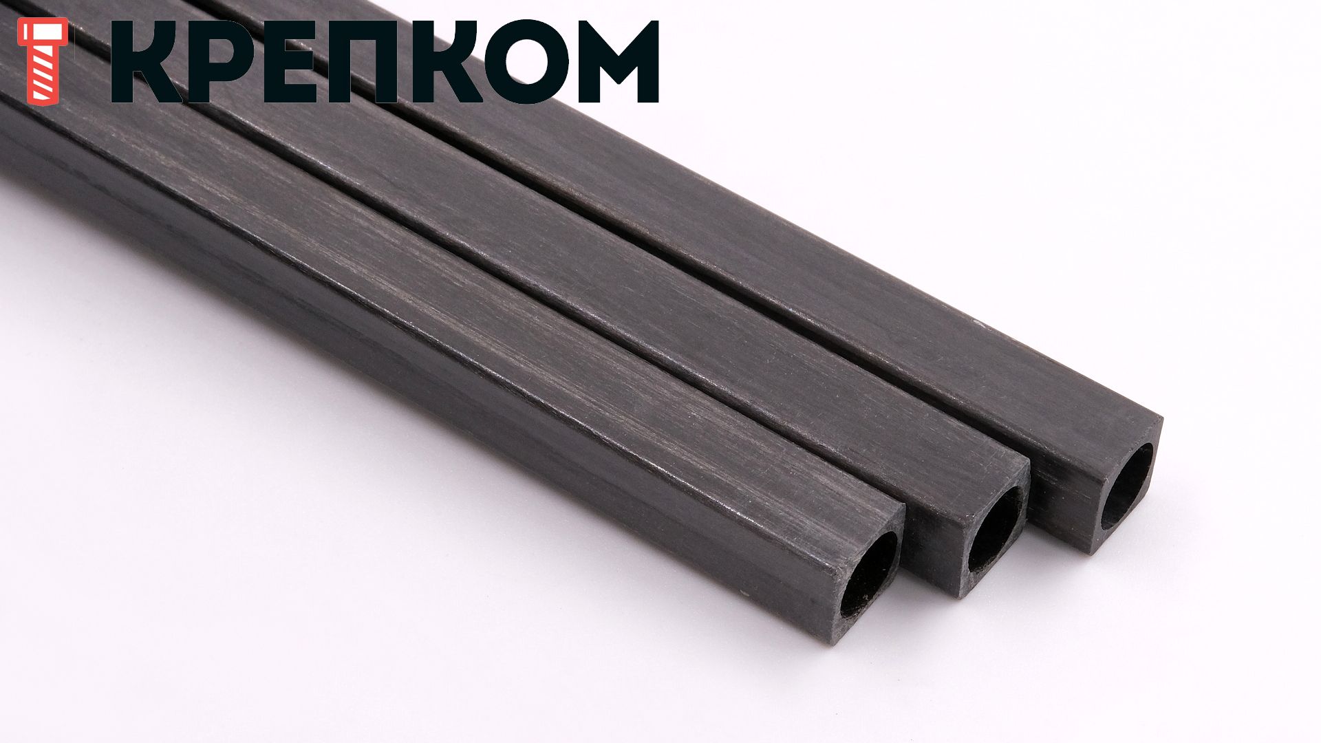 Трубка карбоновая квадрат-круг 8х6,5х2000 мм - фото