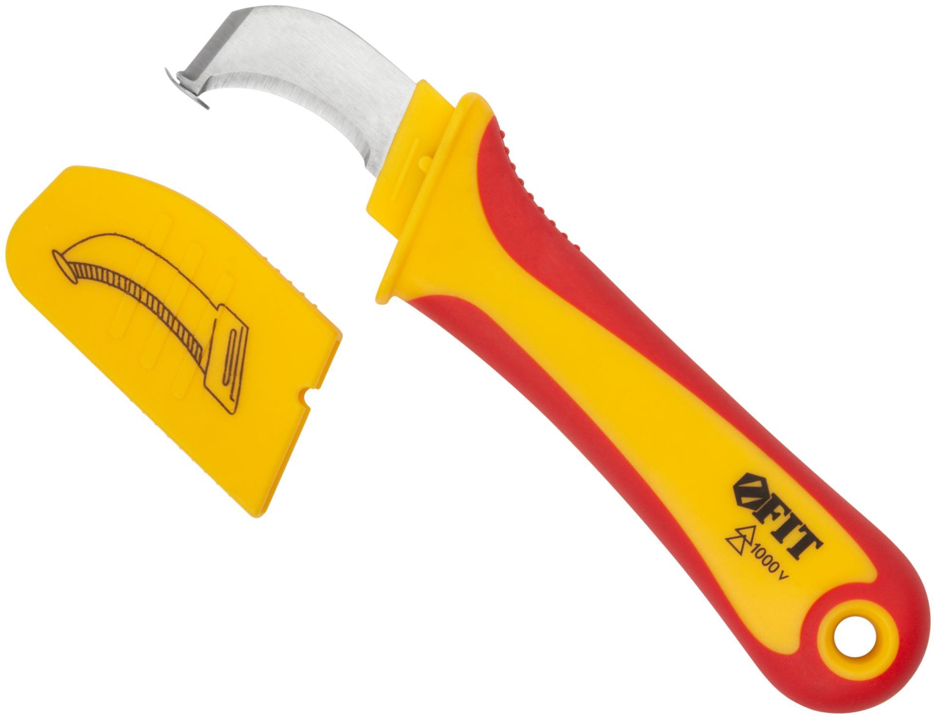 Нож изолированный 1000 В, 170 мм FIT 10604 - фото