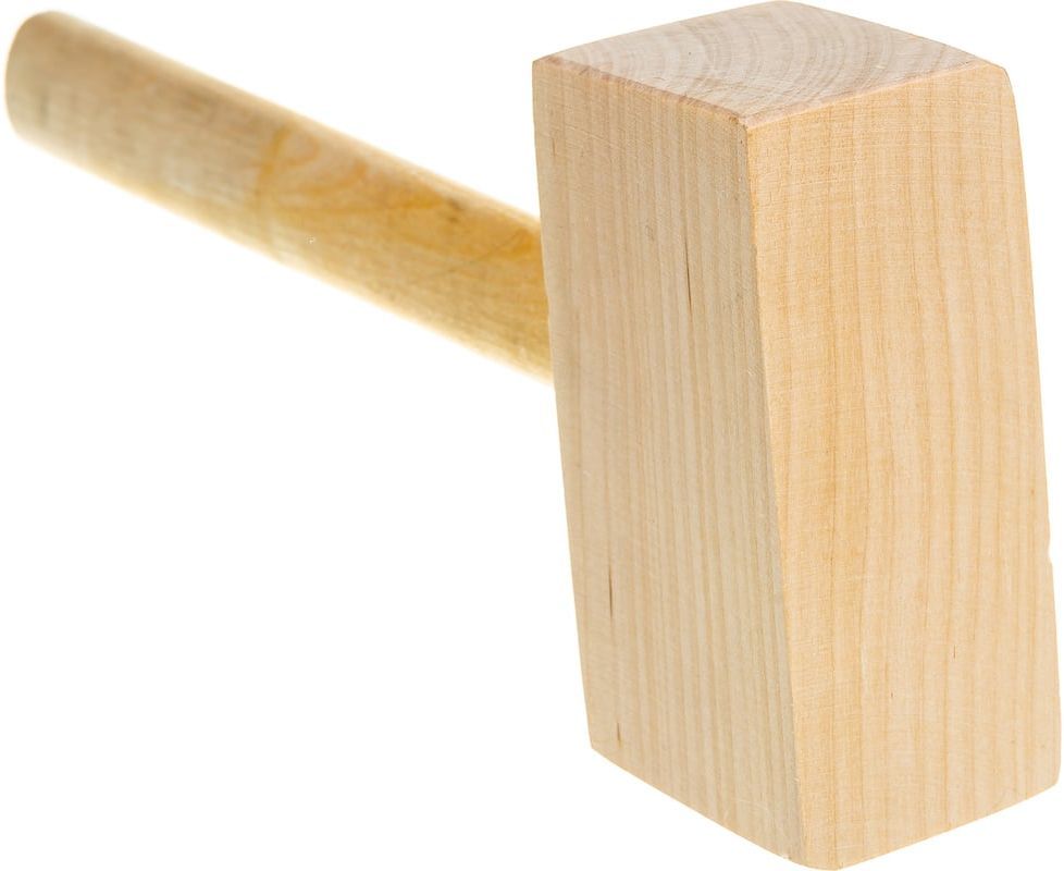 Киянка деревянная прямоугольная 330 г 70х50 мм ЗУБР 2045-06 - фото