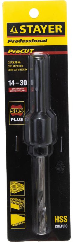 Державка для биметаллических коронок 14-30 мм Procut Professional Stayer 29551, хвостовик SDS+ - фото