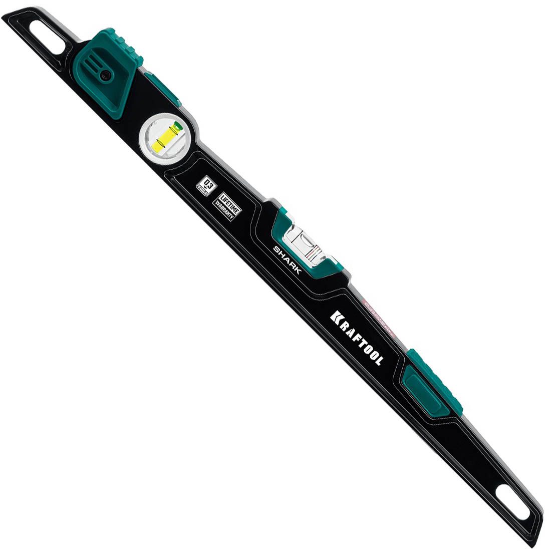 Уровень литой 600 мм с глазком a-rate control Shark Kraftool 34920-60 - фото