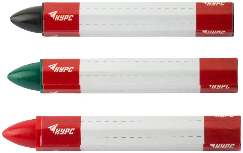 Набор карандашей разметочных восковых 95 мм КУРС 04390  - фото