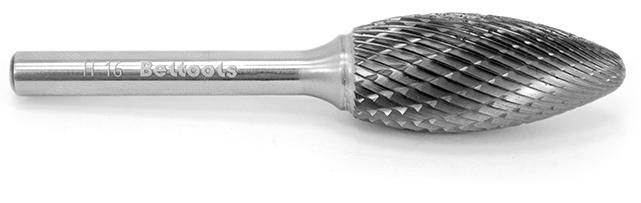 Борфреза твердосплавная с X-образной насечкой H (FLH) ВК8 РИ - фото