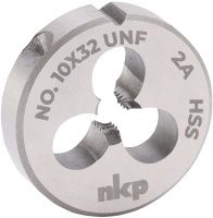 Плашка #10-32 HSS DIN EN 22568 NKP 246010N, мелкая дюймовая резьба UNF