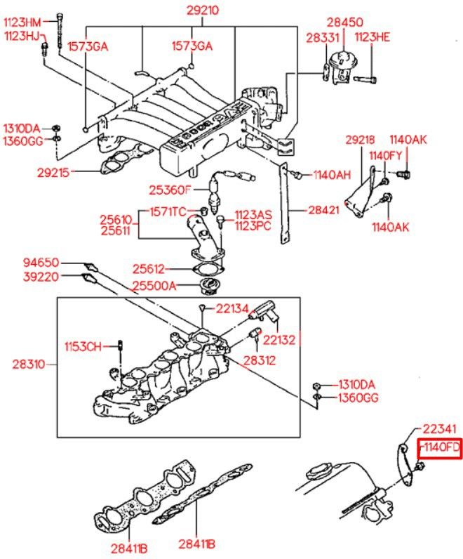 Болт шестигранный М8х1,25х16 мм с фланцем SN-10030 - фото