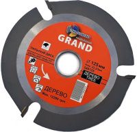 Диск пильный по дереву для УШМ 125х22,2х3Т, Grand Trio-Diamond 540125