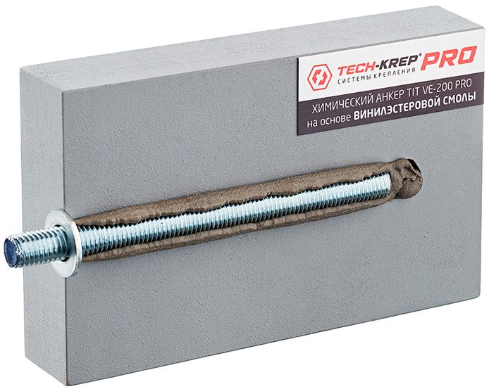 Химический анкер 400 мл Tech-KREP TIT VE-200 Pro, винилэстер, с насадкой - фото