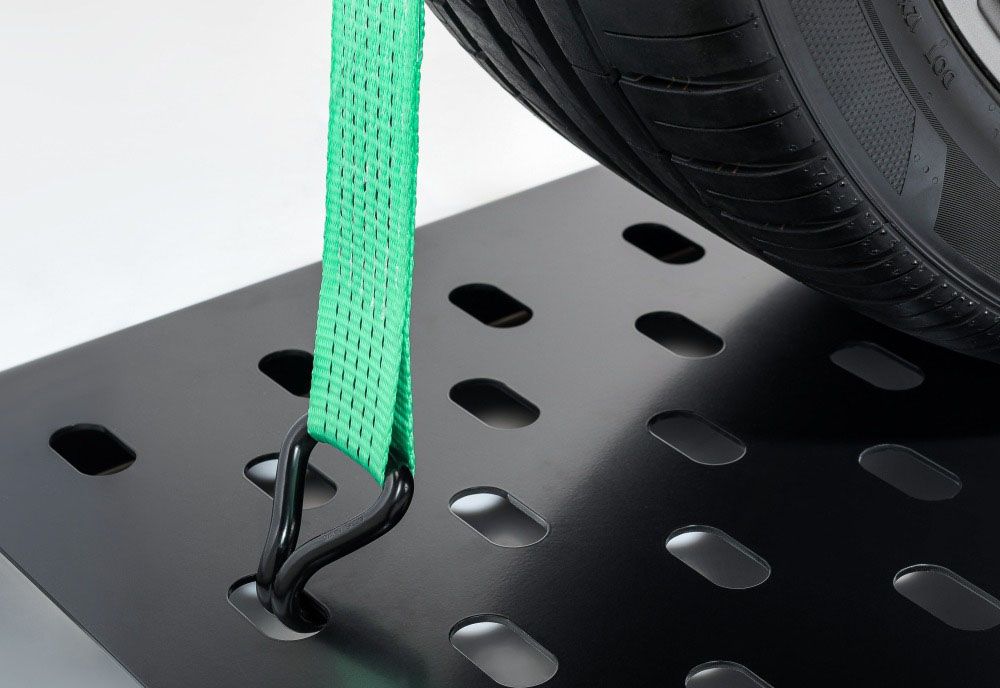 Ремень стяжной автовозный REGULAR 50 мм STF 400 DaN 3 т 3 м, контроллер (3 шт) HITCH SZ068107 - фото