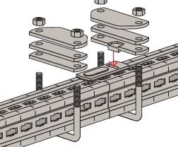 Скользящая пластина FMFS LL для крепления кронштейнов FMPS Fischer 547857, горячеоцинкованная сталь - фото