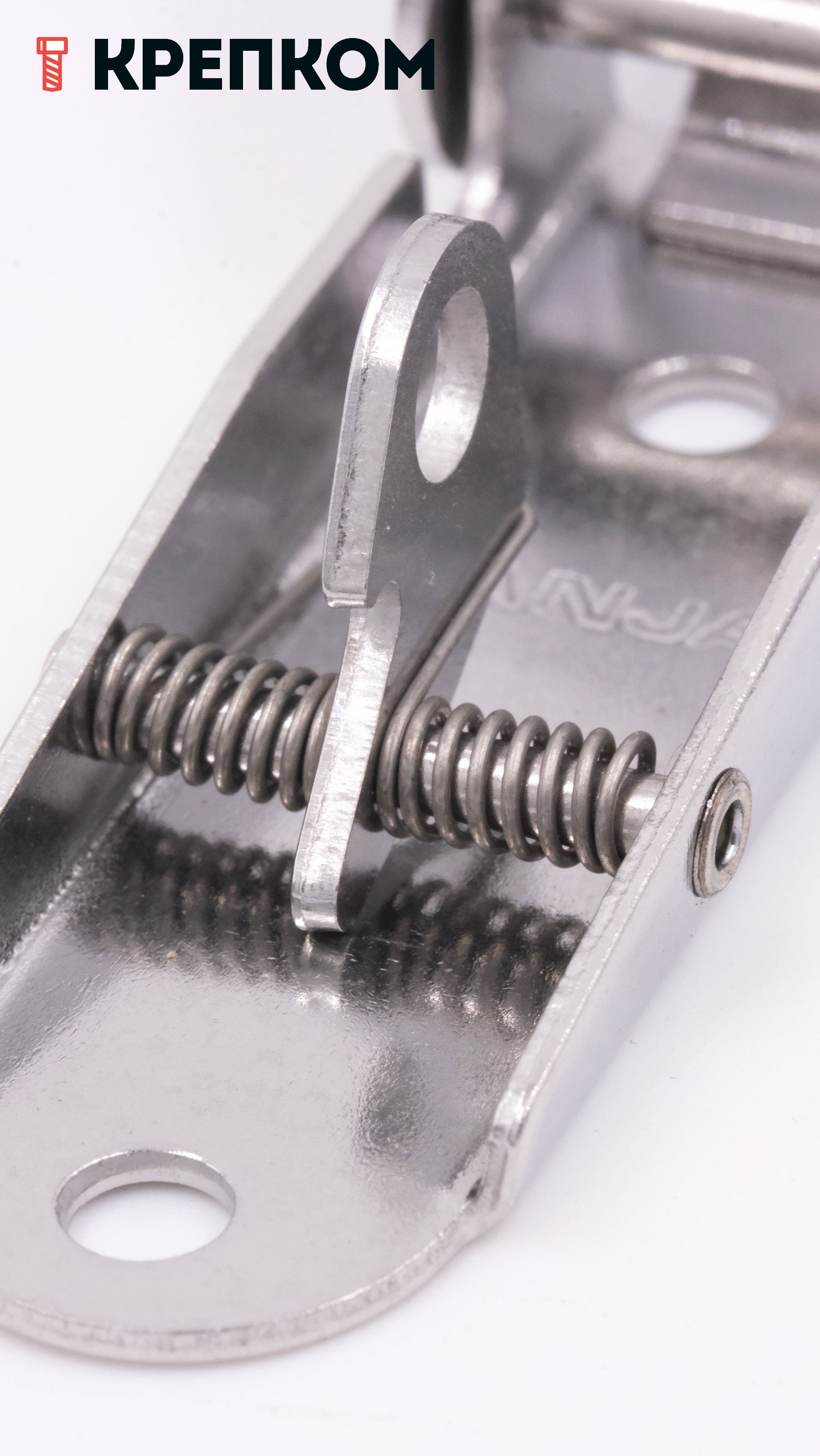 Замок-защелка с ушком L=36 B317C-304, нержавеющая сталь А2 - фото