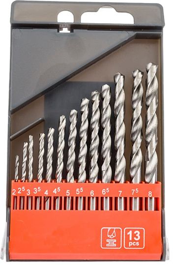 Изображение товара Набор сверл по металлу FTools Н1302 13 штук диаметр 2-8 мм со стойкой