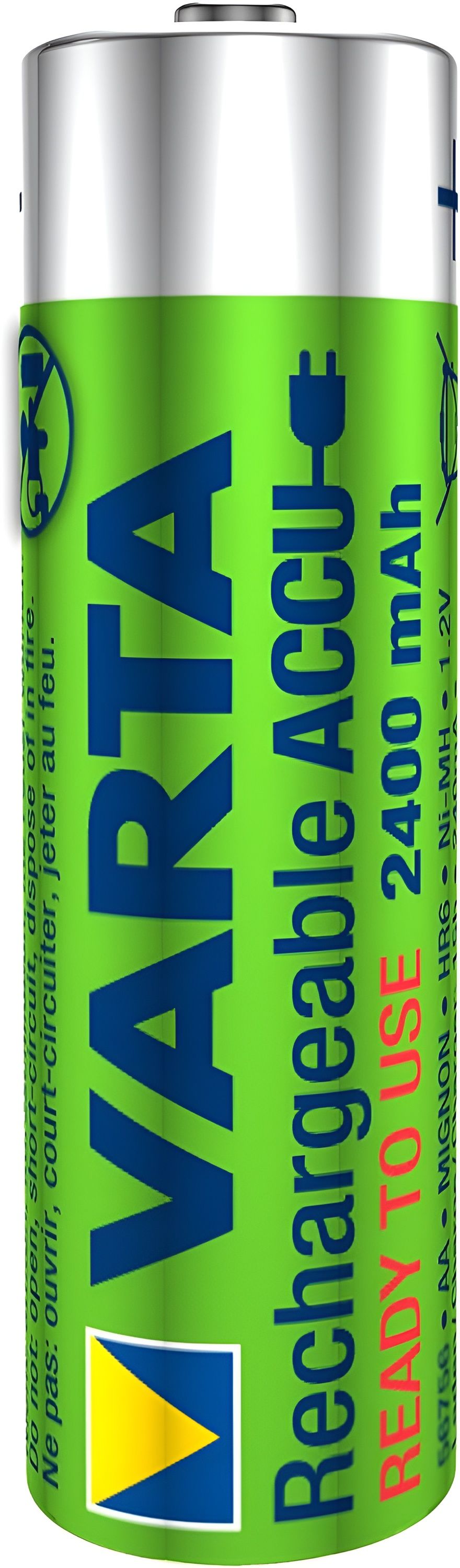 Аккумуляторы AA 2400 мАч Varta Rechargeable R2U 56756101402, в блистере 2 шт - фото