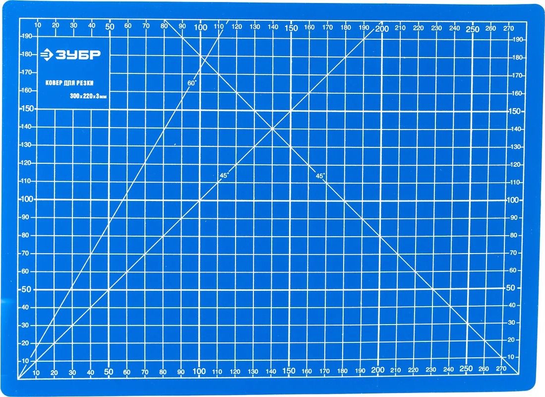 Коврик защитный непрорезаемый 300х220х3 мм Эксперт Зубр 09903 - фото