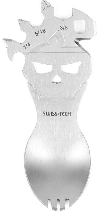 Набор нож складной+микро-мультитул ложка Swiss+Tech ST001019, 2 шт  - фото