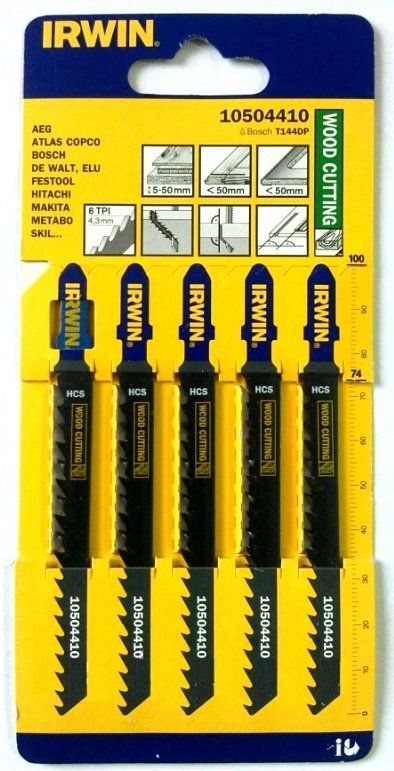 Изображение товара Пилка по дереву Irwin T144DP 10504410 - 100мм (5 шт.)