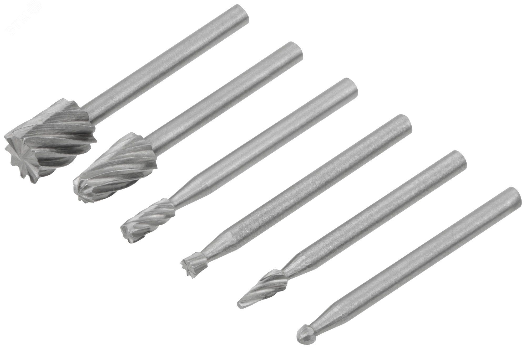 Набор мини-шарошек по металлу FIT 36477, 6 шт - фото