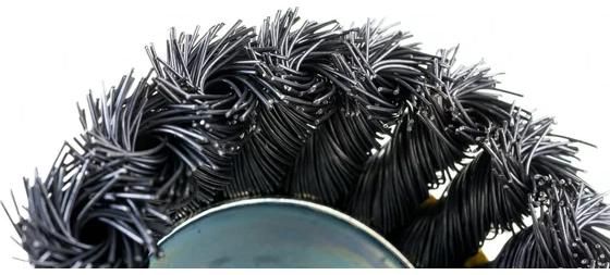 Щетка-крацовка чашечная для УШМ, жгутированная стальная проволока 0,5 мм Stayer Prof  - фото