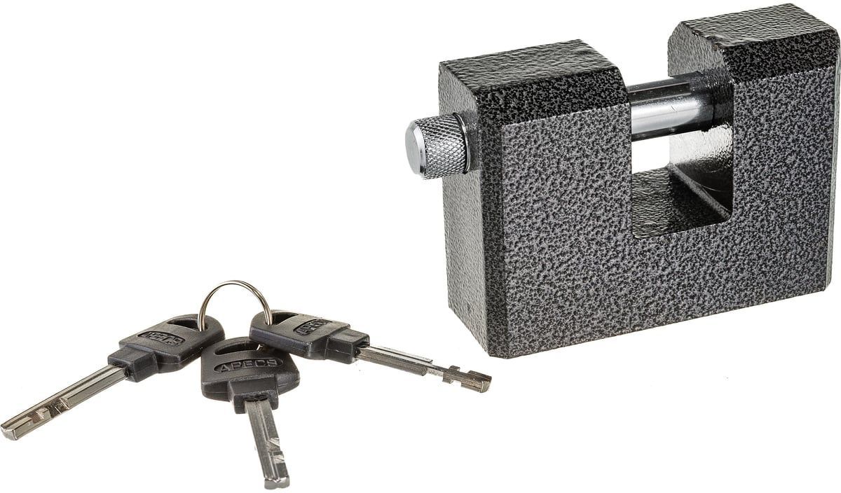 Замок навесной APECS PD-16-90-Blister, чугун - фото