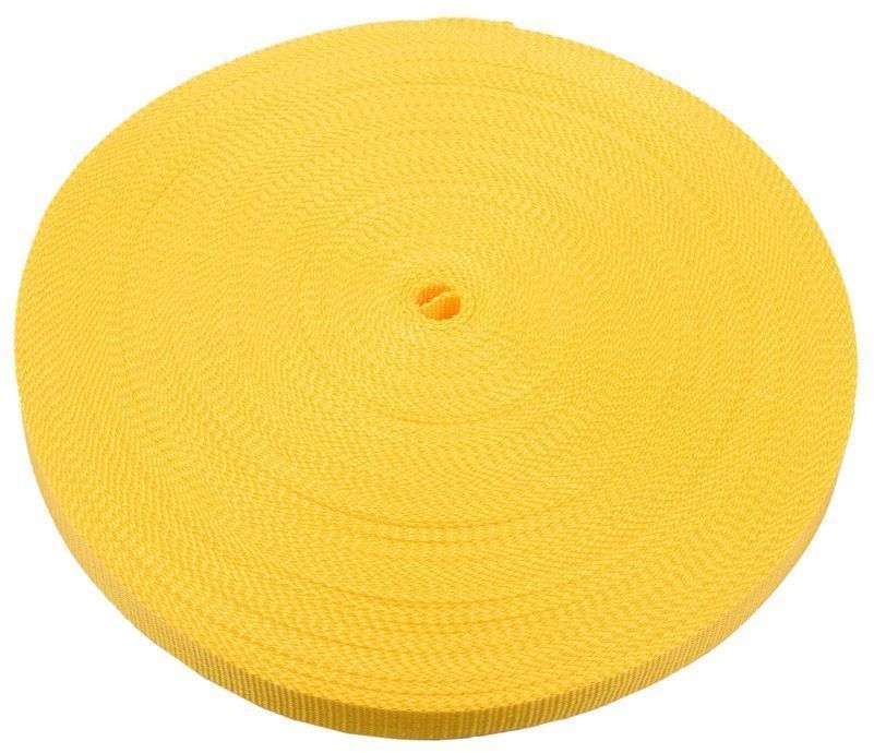 Изображение товара Стропа 40 мм 50 м Veritas S-131 яркая жёлтая прочная текстильная лента