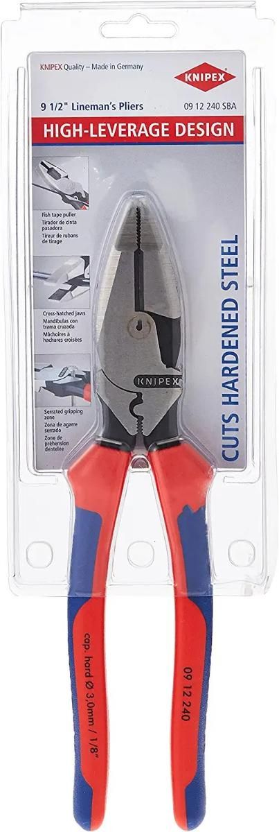 Плоскогубцы (клещи) 240 мм «Lineman’s Pliers» KNIPEX KN-0912240