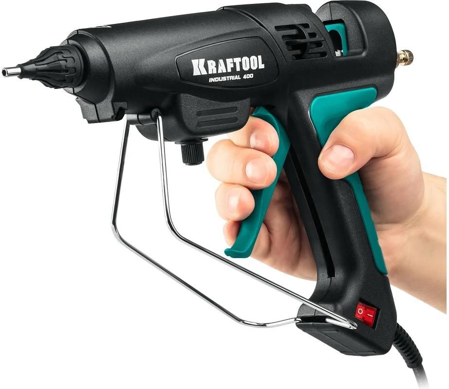 Пистолет термоклеевой электрический Industrial 400 Kraftool 06843-300-12 - фото