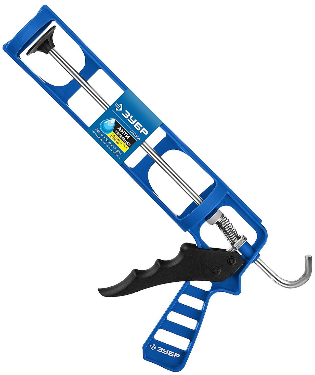 Пистолет скелетный для герметика ДОКА 310 мм, ЗУБР PROF 06632 - фото