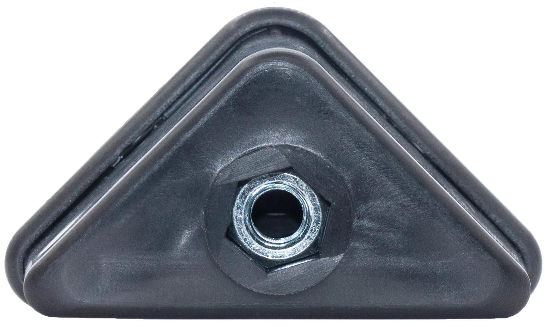 Опора с резьбовым отверстием M8 для равнополочных уголков 40х40 мм У40-40М8ЧН, пластик - фото