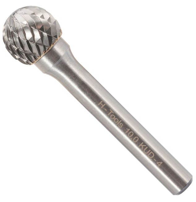 Борфреза твердосплавная 12х10х52х6 мм D (KUD) HM-ALU H-Tools, 116044AHT - фото