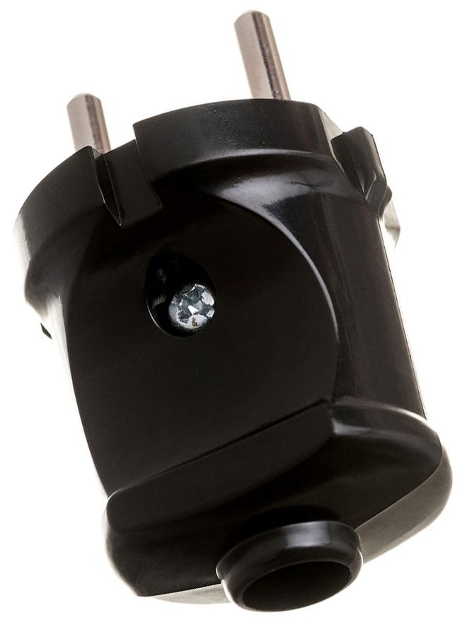 Вилка прямая 6 А/220 В 1300 Вт MaxElectro Master Stayer 55150-B, черная - фото