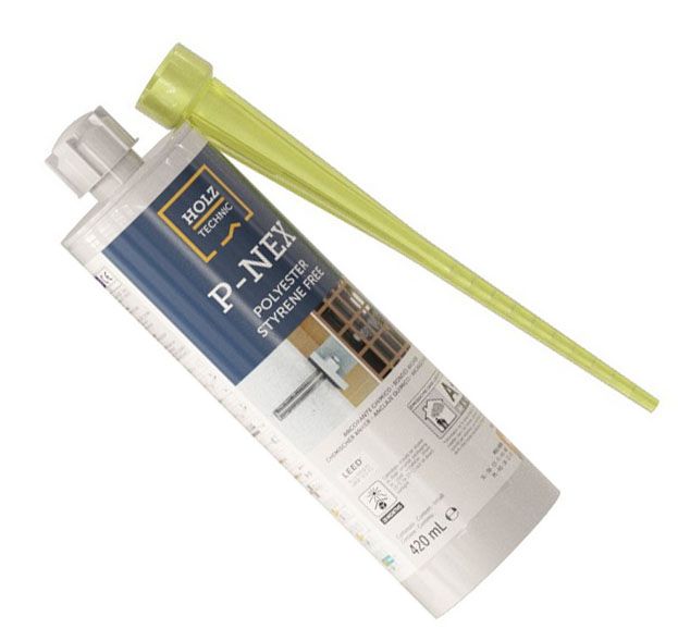 Анкер химический для бетона без стирола 420 мл Holz Technic PNEX420, полиэфирная основа - фото