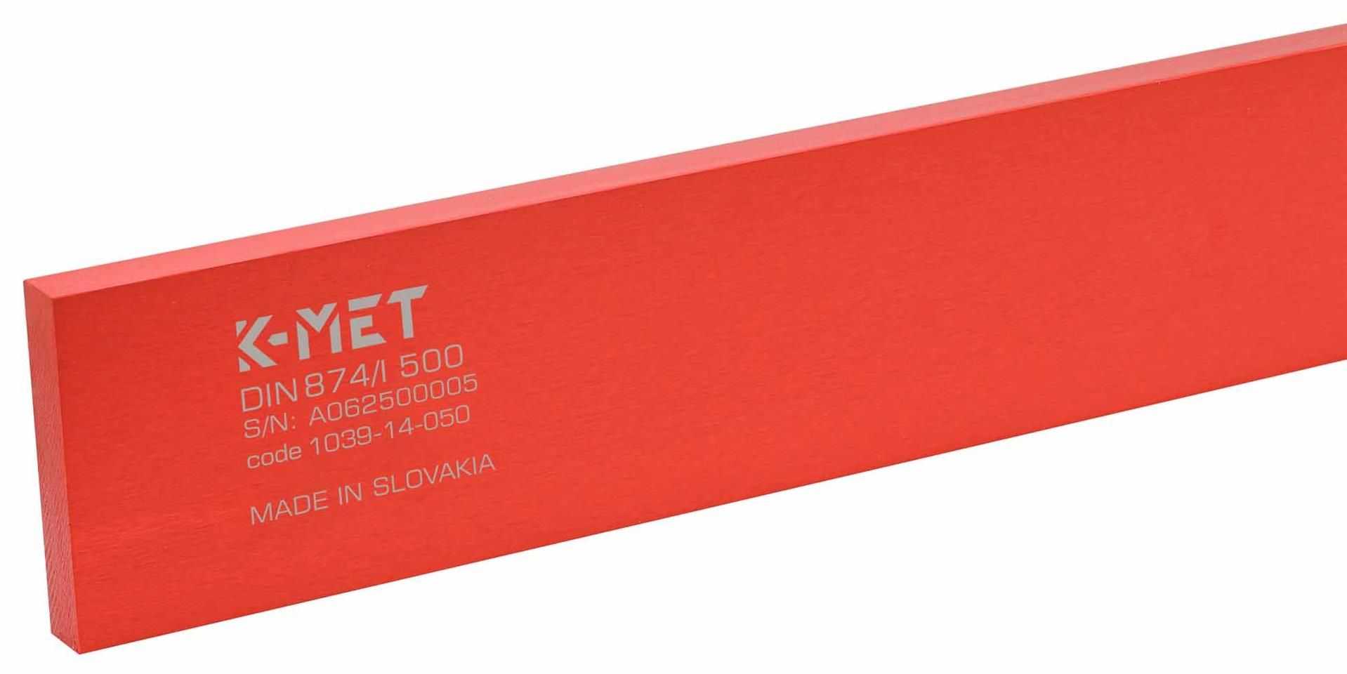 Линейка поверочная ШП-500х60х12 мм класс 1 DIN 874 Kinex 1039-14-050, алюминий - фото