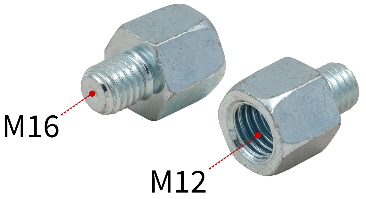 Муфта переходная внутренняя/наружная резьба М12/М16 MUPRO 113488 - фото