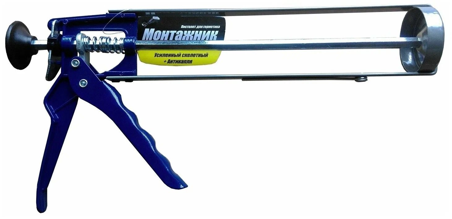 Изображение товара Пистолет монтажный скелетный 310 мл с системой Антикапля Монтажник 600103
