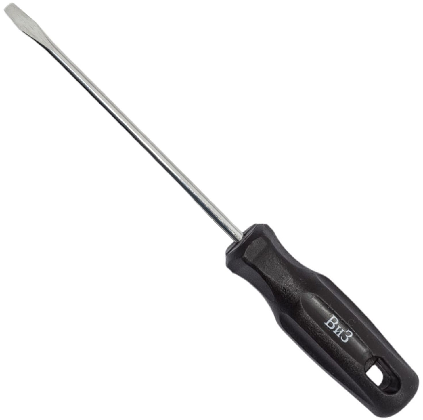 Отвертка шлицевая SL3х0,6х150 мм Волжский Инструмент 3602079, черная ручка - фото