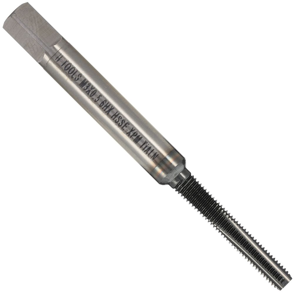 Метчик машинный М3х0,5 мм HSSEXPM-TiALN H-Tools 36126PMHT, метрическая резьба - фото