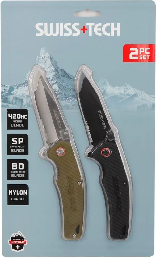 Набор из 2 ножей складных Swiss+Tech ST001055 - фото