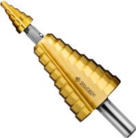 Сверло по металлу ступенчатое составное 4-35 мм, 14 ступеней, ЗУБР 29673-4-35, сталь Р6М5+покрытие NiT