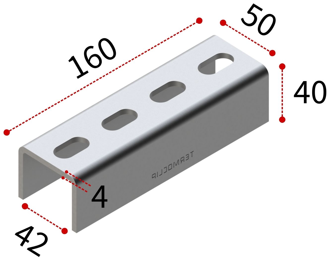 Соединитель продольный седельный 41 4F4 TERMOCLIP - фото